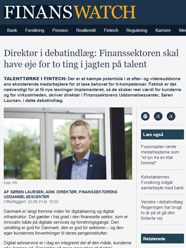 Finanssektoren skal have øje for to ting i jagten på talent